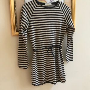 Zara girls dress size 11/12 gray and cream